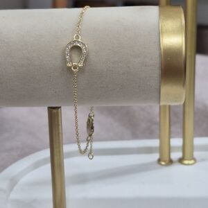 925 14k Gold Vermeil  Cz Bracelet